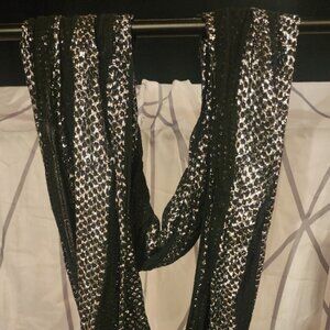 Black & Silver Sparkle Scarf
